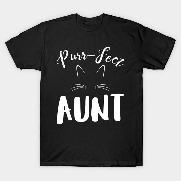 Purr-Fect Aunt T-Shirt by SimonL